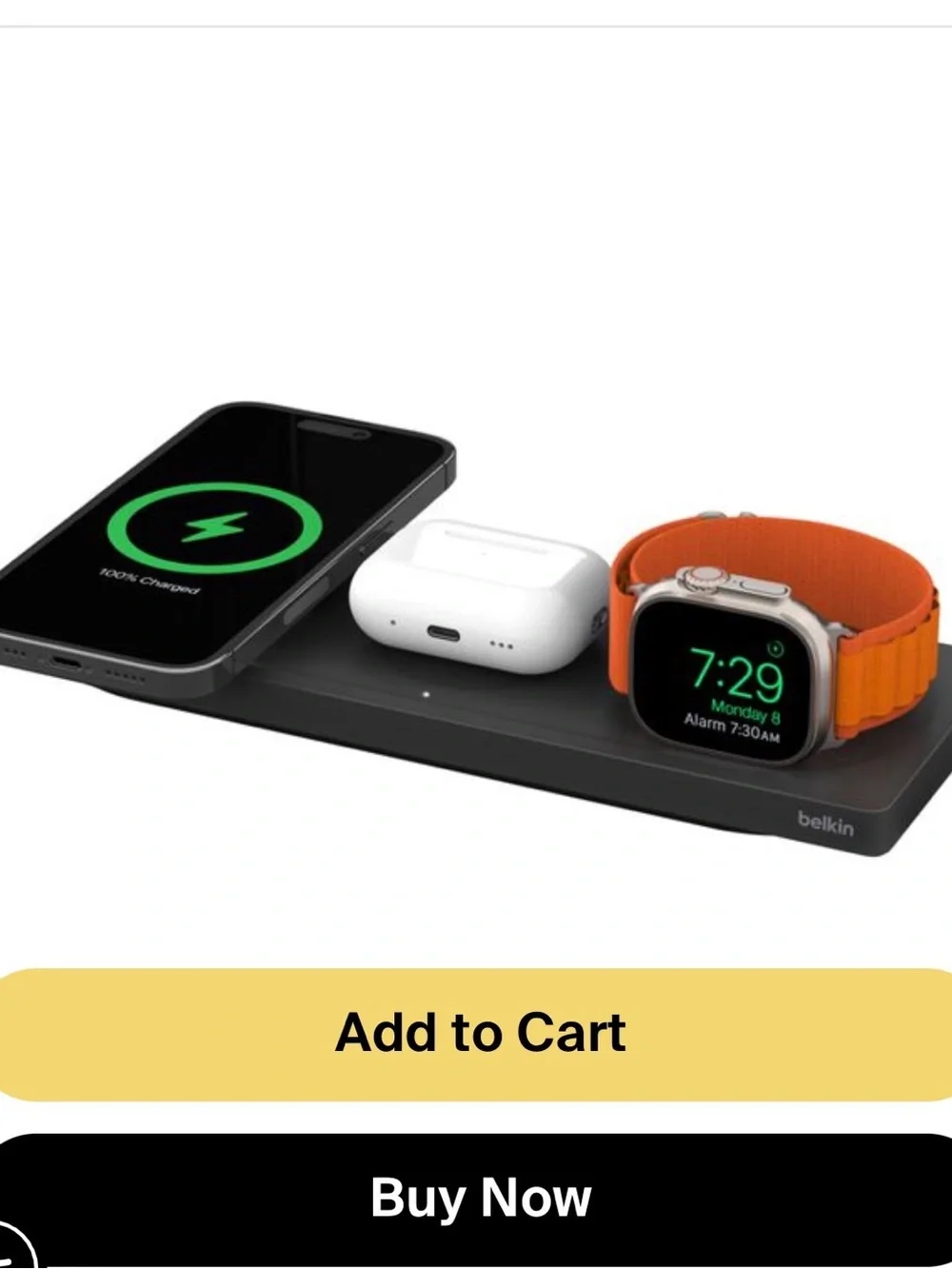 3-in-1 Charging Dock Stand in Black